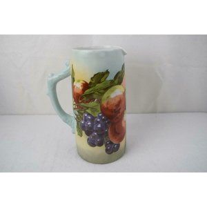 Pitcher Ewer Fruit Cherries/Apples/Grapes